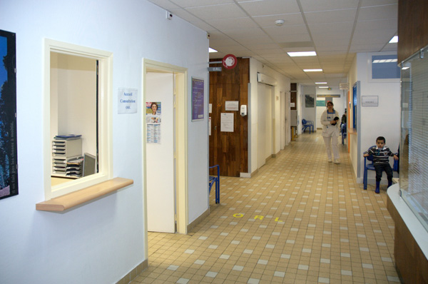 Accueil infirmier et salle d'attente