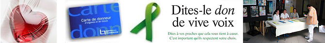Bannière prélèvement et don d'organes